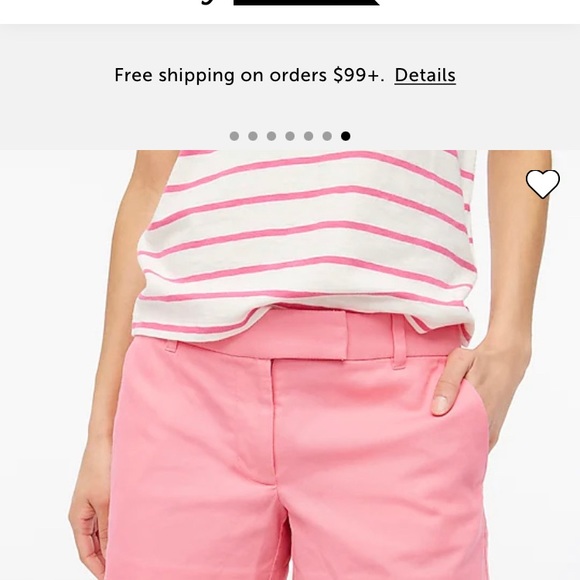J. Crew linen shorts with scalloped edges. - Picture 5 of 6